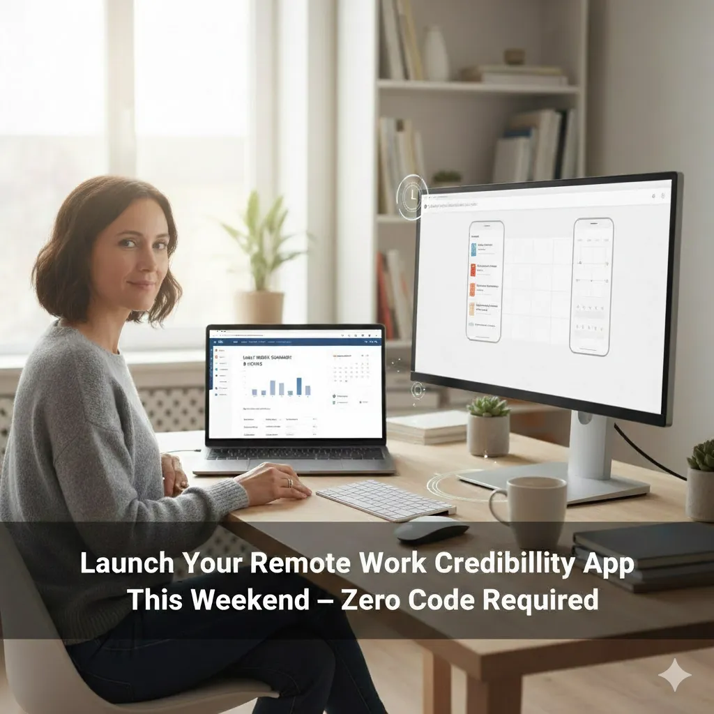 Launch Your Remote Work Credibility App This Weekend - Zero Code Required